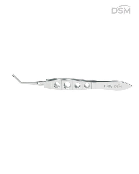F-069 113mm Punctal Plug Forceps Pinza para Tapón de Esclera Box of 4-Caja de 4
