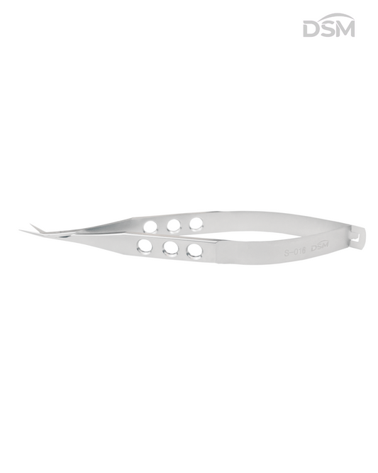 S-016 115mm Angled Conjunctival Scissors | Tijeras de Conjuntiva Anguladas Box of 2-Caja de 2