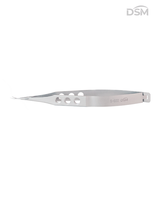 S-022 110mm Curved Iris Scissors Tijeras de Iris Curvas Box of 2-Caja de 2
