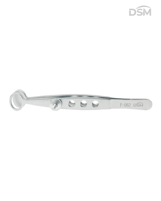 F-062 98mm Chalazion Forceps Pinza para Chalazión Ovalada Box of 4-Caja de 4