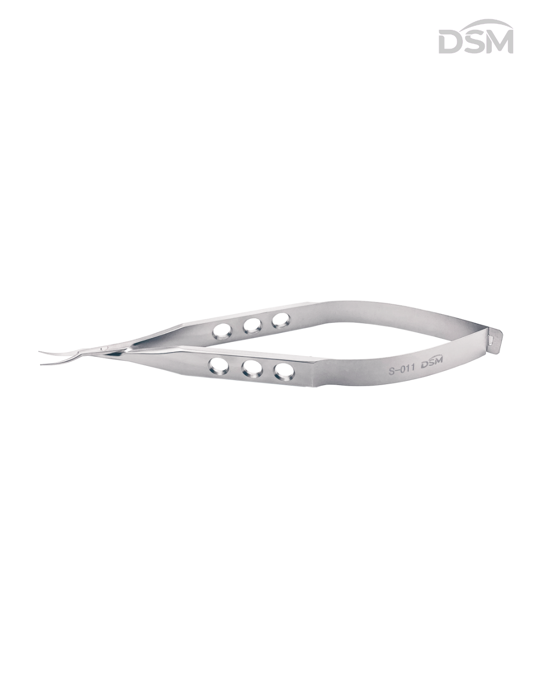 S-011 105mm Left Curved Castroviejo Scissors  | Tijeras Castroviejo Curva Izquierda Box of 2-Caja de 2