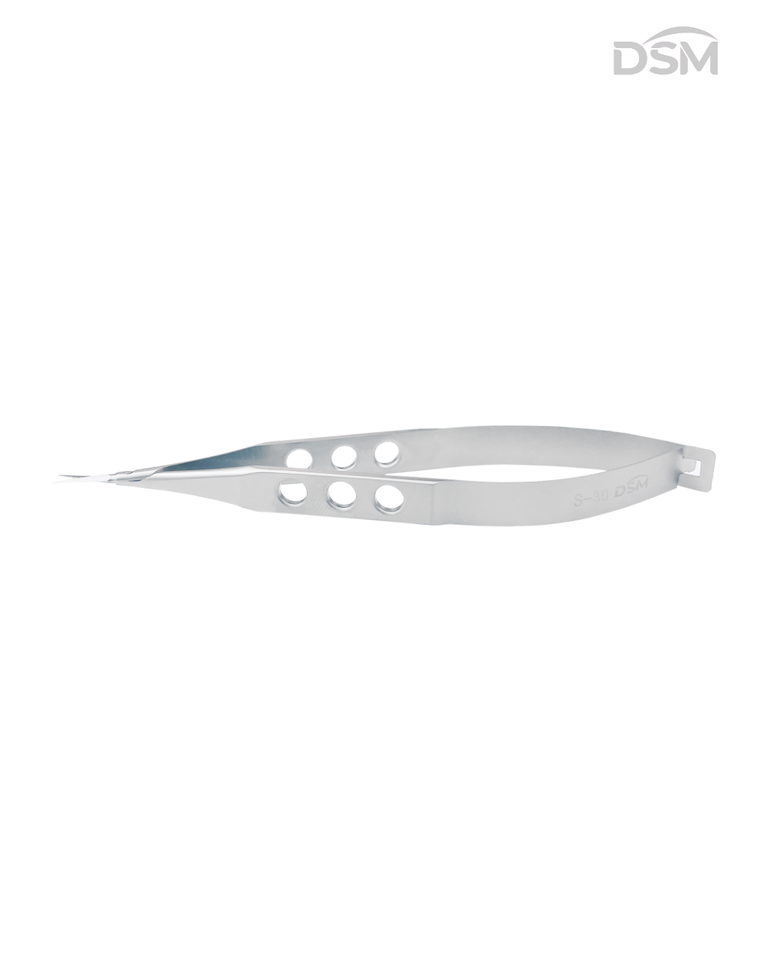 S-030 112mm Straight Vannas Scissors for Capsulotomy Tijeras de Vannas para Capsulotomía Recta Box of 2-Caja de 2