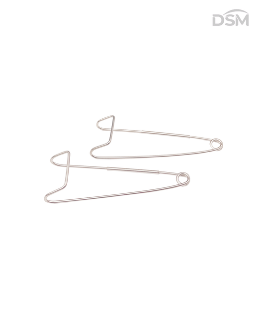 E-001   16.5mm | 55mm        Jaffe Lid Retractors x 2             Retractores de Parpados Jaffe x 2  Box of 5-Caja de 5