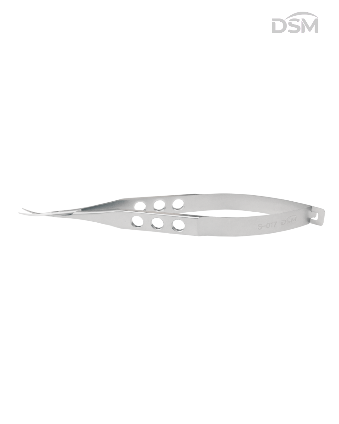 S-017 118mm Corneal Castroviejo Scissors Tijeras de Córnea Castroviejo Box of 2-Caja de 2