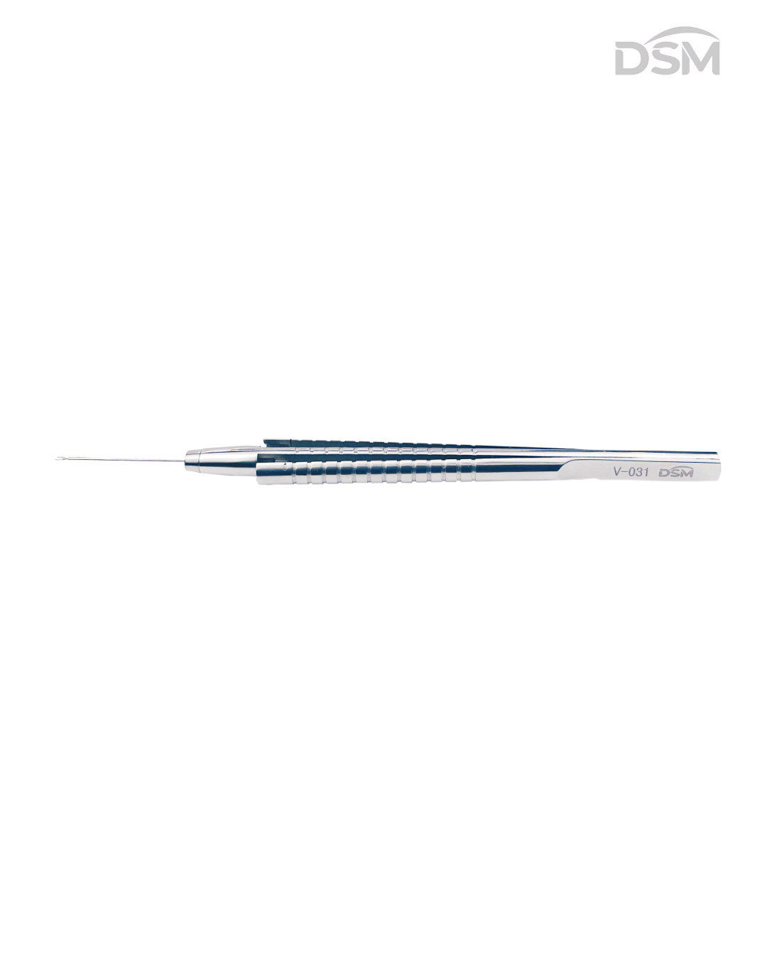 V-031  23G Vitreoretinal Capsulorhexis Forceps  Straight Tube Pinzas de Capsulorrexis Tubo Recto