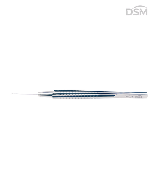 V-031  23G Vitreoretinal Capsulorhexis Forceps  Straight Tube Pinzas de Capsulorrexis Tubo Recto