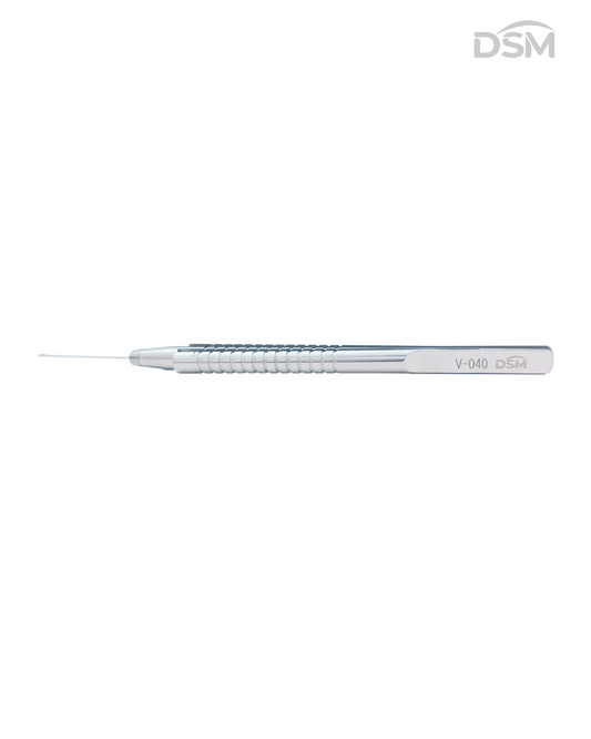 V-041  25G Vitreoretinal Toothed Forceps  Straight Tube Pinzas Vitreoretinales Dentadas Tubo Recto