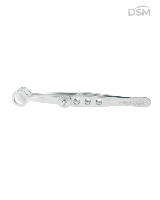 F-059 90mm|11mm Chalazion Forceps Pinza para Chalazión Box of 4-Caja de 4