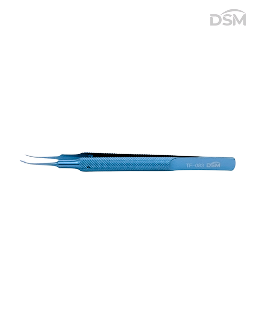 TF-083 0.12mm | 105mm   Curved Toothe Forceps  Pinzas de dientes curvos