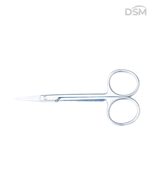 S-043 88mm Straight General Surgical Scissors Tijeras Generales Rectas 88mm Box of 4-Caja de 4
