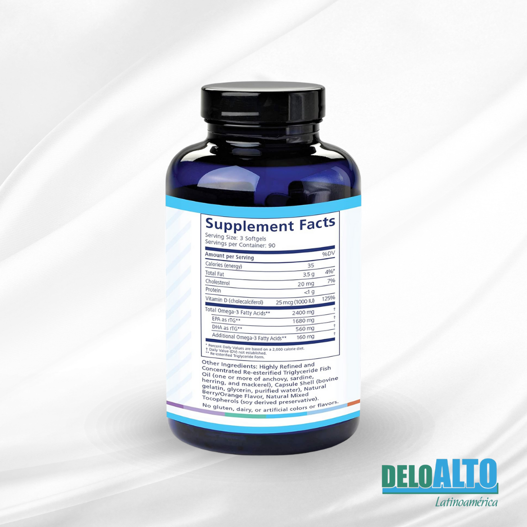 De3 Omega 3- 90|180|270 Soft Capsules   Cápsulas blandas , free shipping (Envío Gratis)