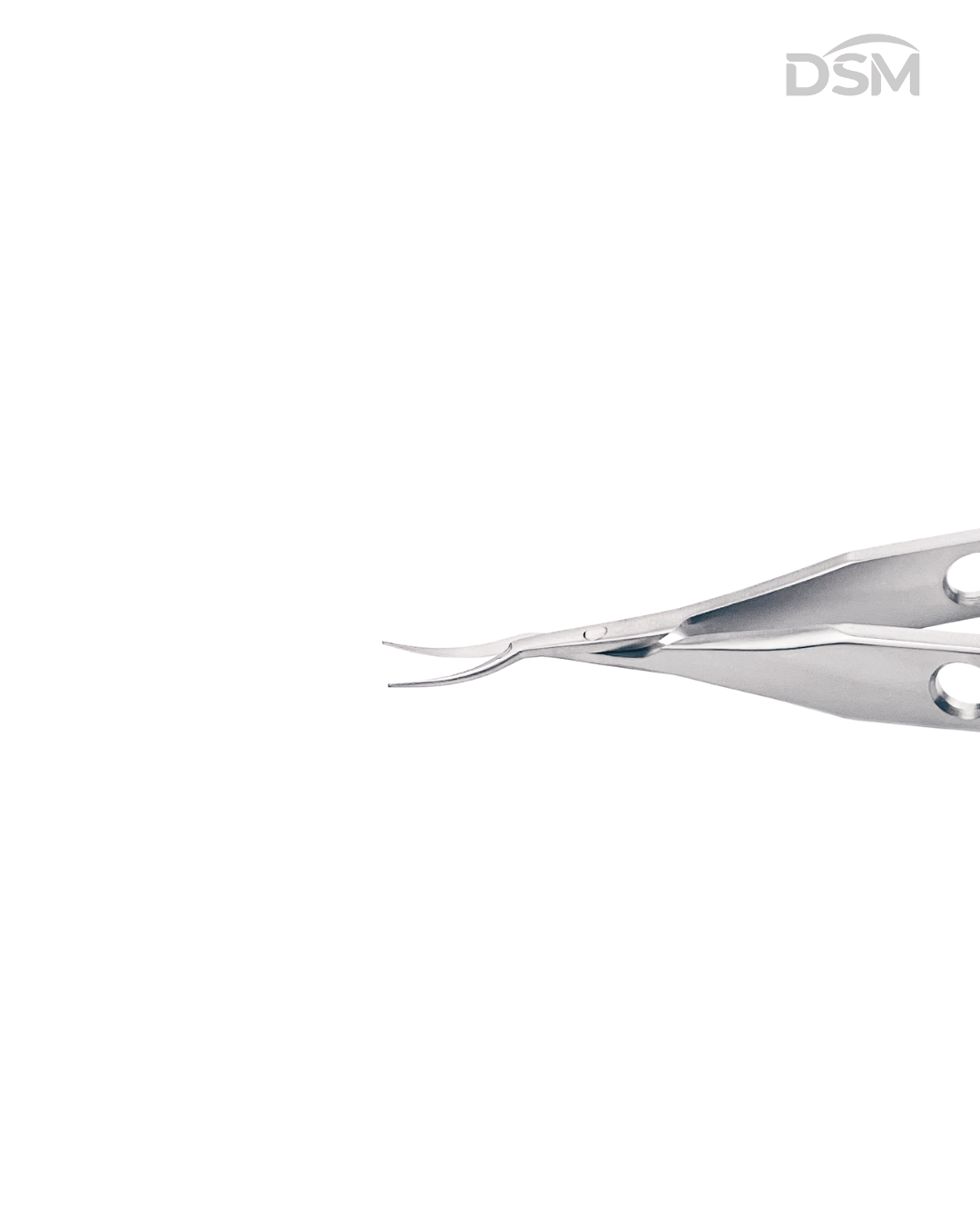 S-011 105mm Left Curved Castroviejo Scissors  | Tijeras Castroviejo Curva Izquierda Box of 2-Caja de 2