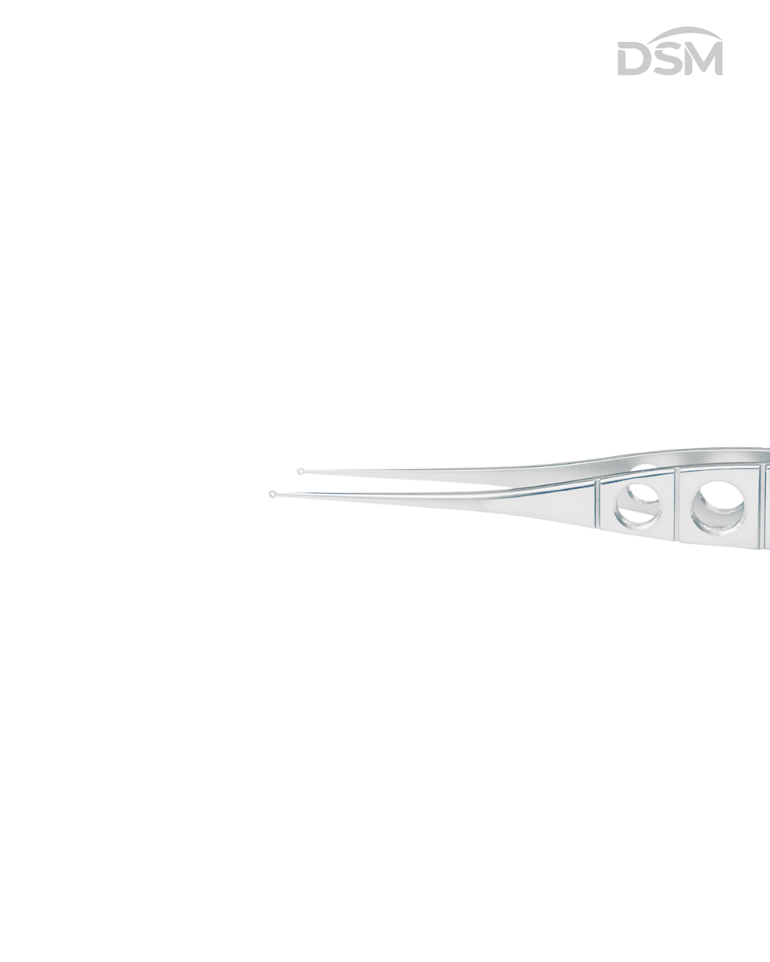 F-053 109mm Conjunctiva Forceps Pinza para Conjuntiva Box of 4-Caja de 4