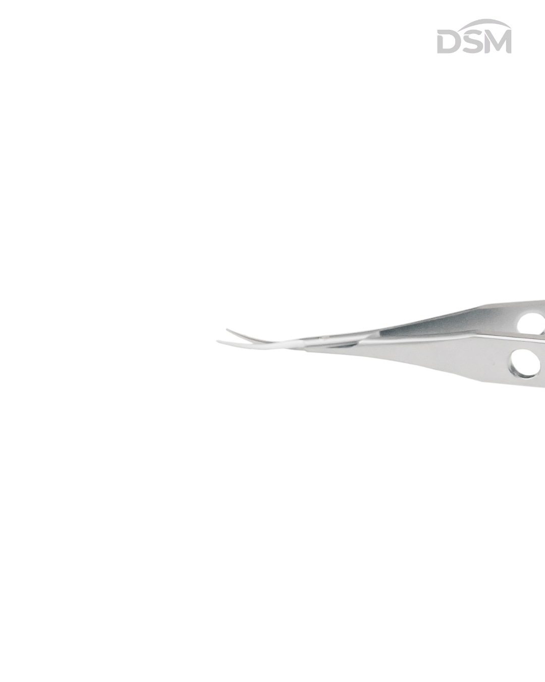 S-017 118mm Corneal Castroviejo Scissors Tijeras de Córnea Castroviejo Box of 2-Caja de 2