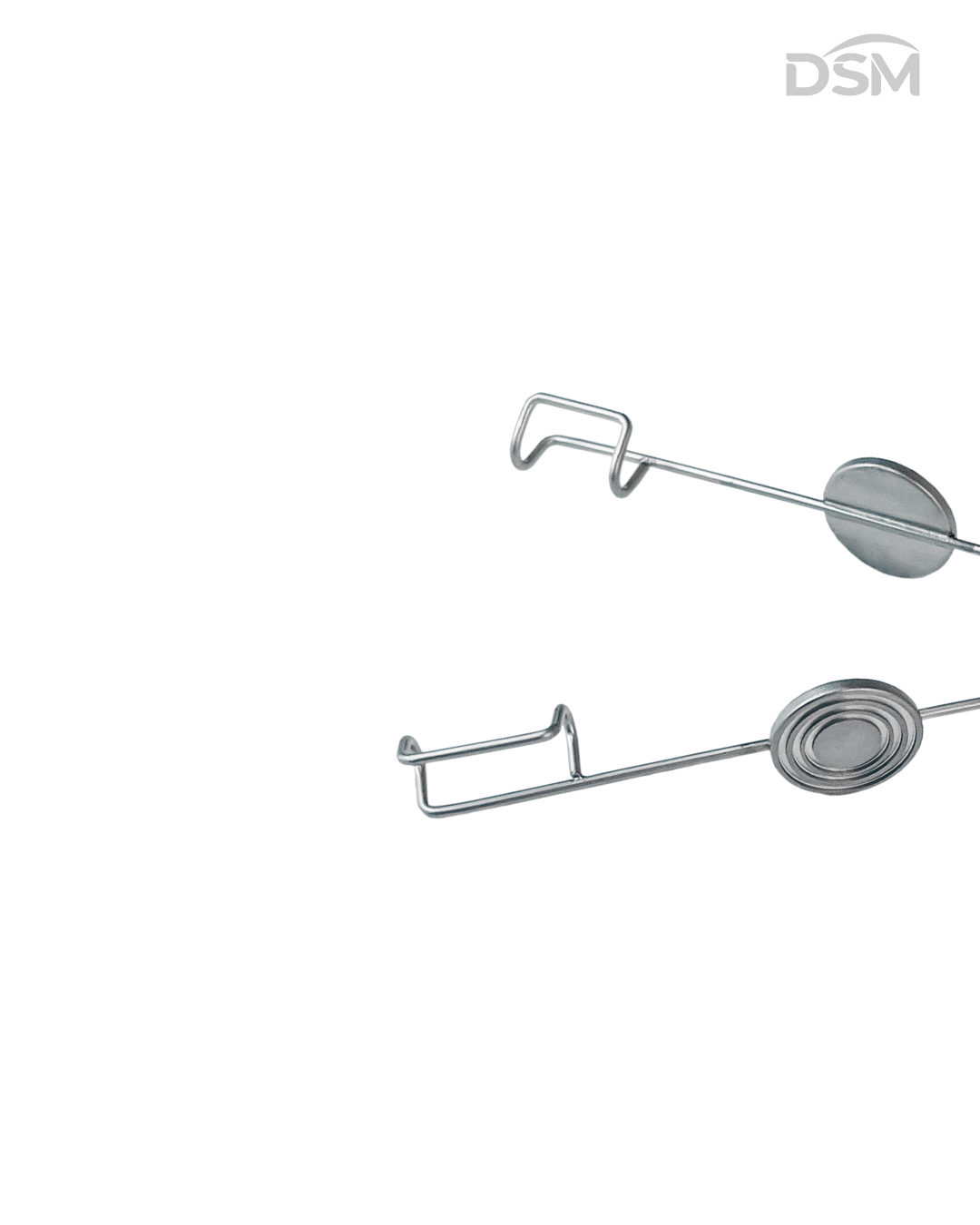 E-021  8.5mm - 10.5mm | 50mm      Wire Speculum With Discs            Blefaróstato de Alambre con Discos Box of 5-Caja de 5