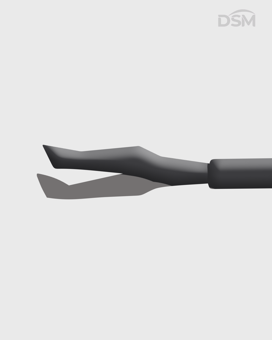 V-028  23G  Vitreoretinal Capsulorhexis Forceps Curved Tube Pinzas de Capsulorrexis Tubo Curvado