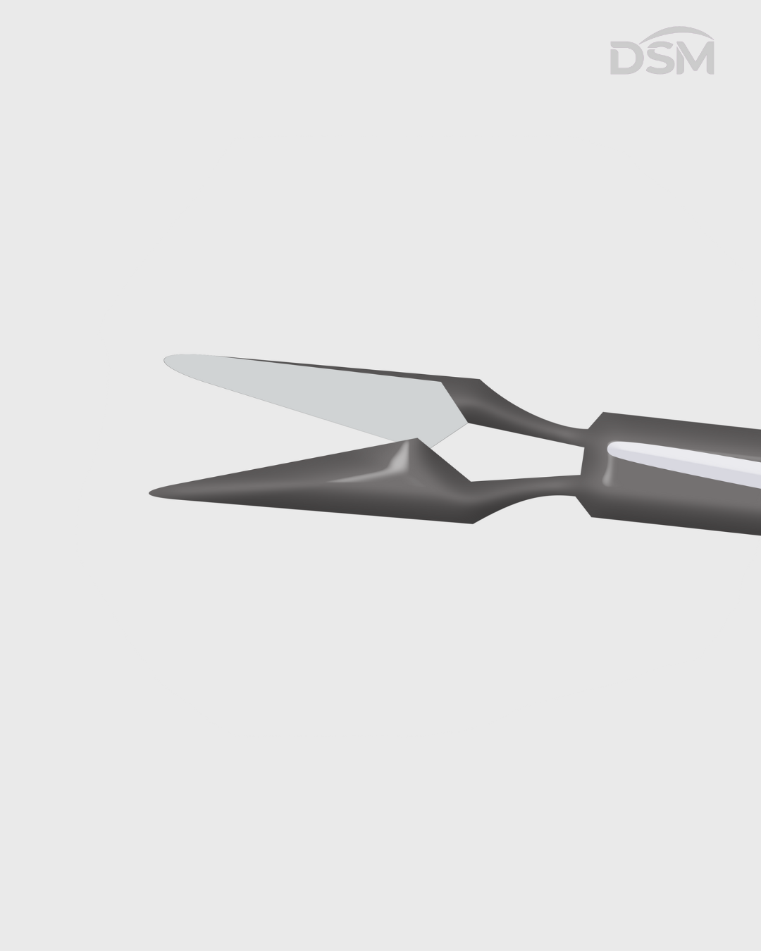 V-009 25G  Vitreoretinal Curved Scissors Tijeras Vitreoretinales Curvas