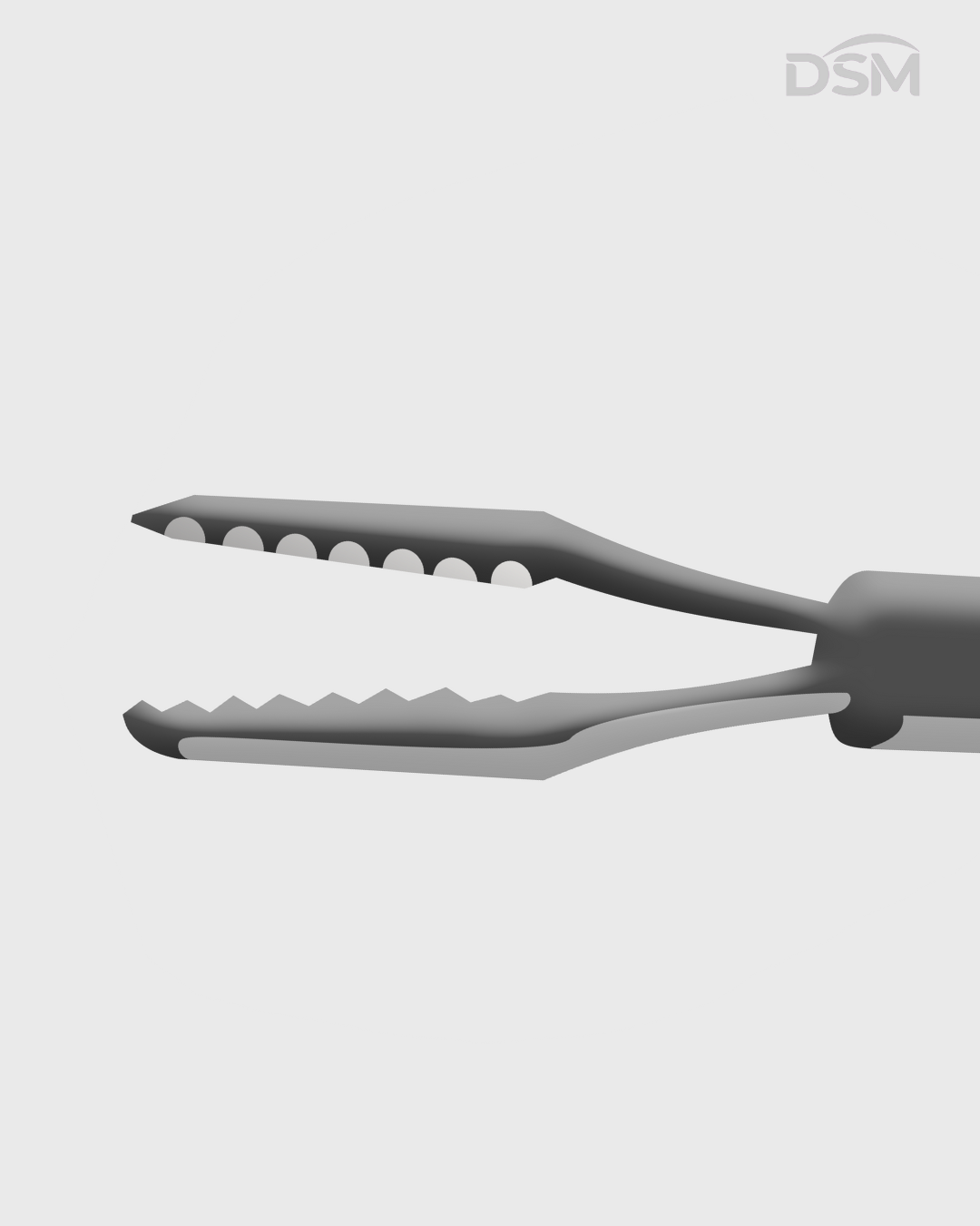 V-041  25G Vitreoretinal Toothed Forceps  Straight Tube Pinzas Vitreoretinales Dentadas Tubo Recto