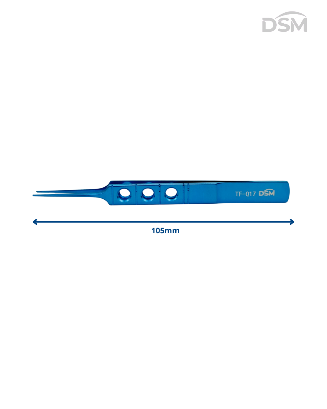 TF-017  0.30mm| 105mm   Toothed Forcep Pinzas dentada