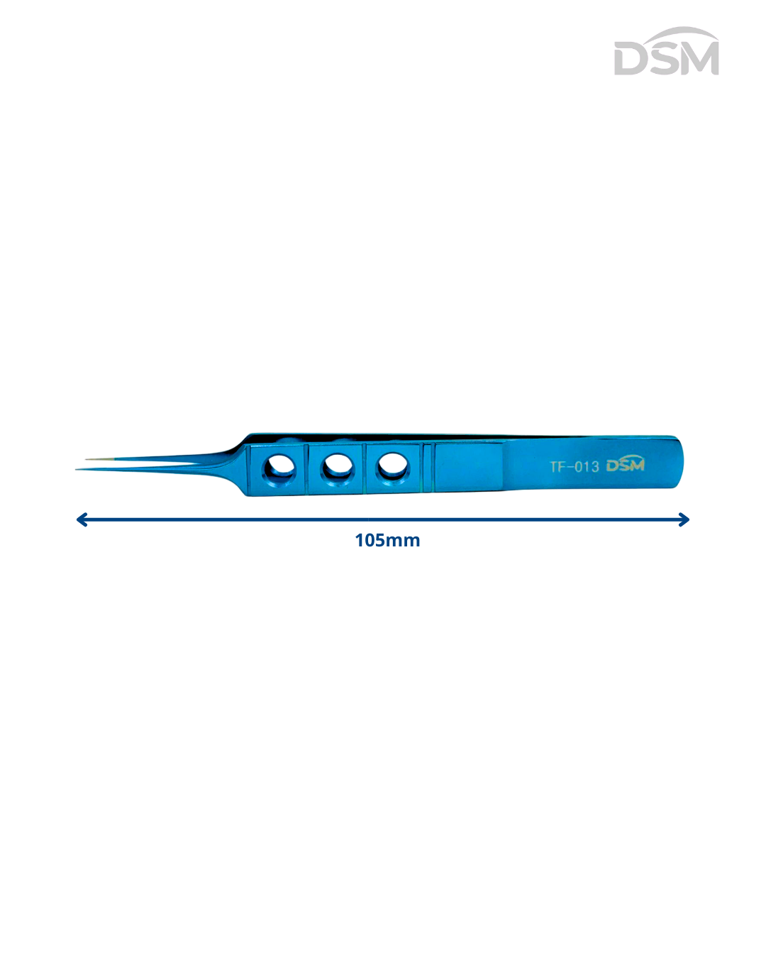 TF-013  0.12mm| 105mm   Toothed Forcep Pinzas dentada