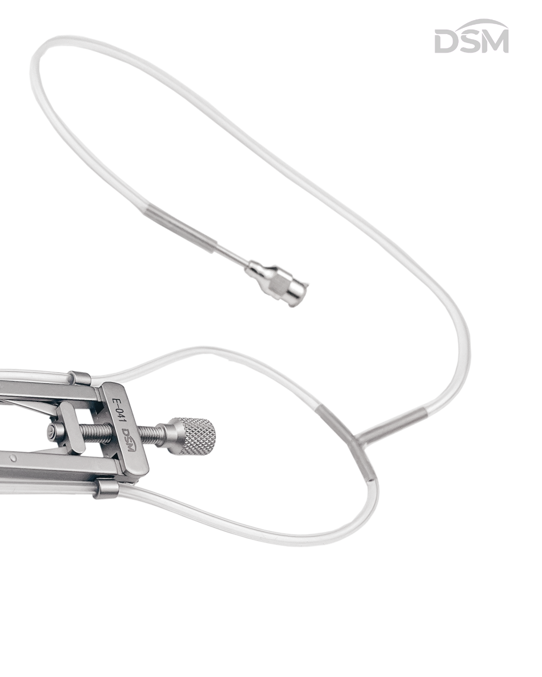 E-041    78mm            Lindstrom-chu Aspirating Adjustable Speculum      Blefaróstato Ajustable por Aspiración Lindstrom-chu    Box of 4-Caja de 4