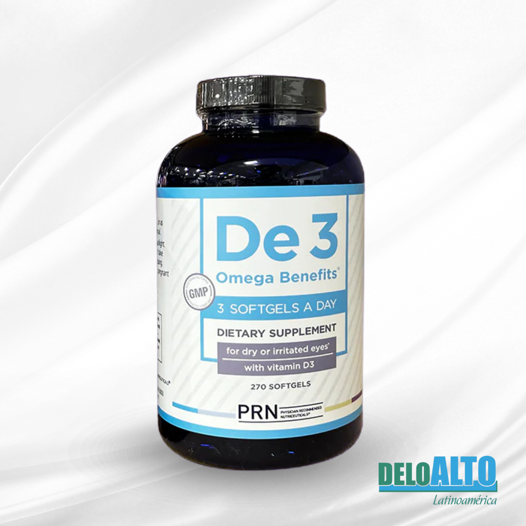 De3 Omega 3- 90|180|270 Soft Capsules   Cápsulas blandas , free shipping (Envío Gratis)